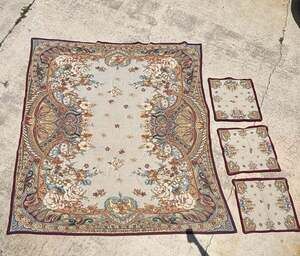 Soft Surroundings 100% Cotton Floral Tapestry Bedspread Oversized King